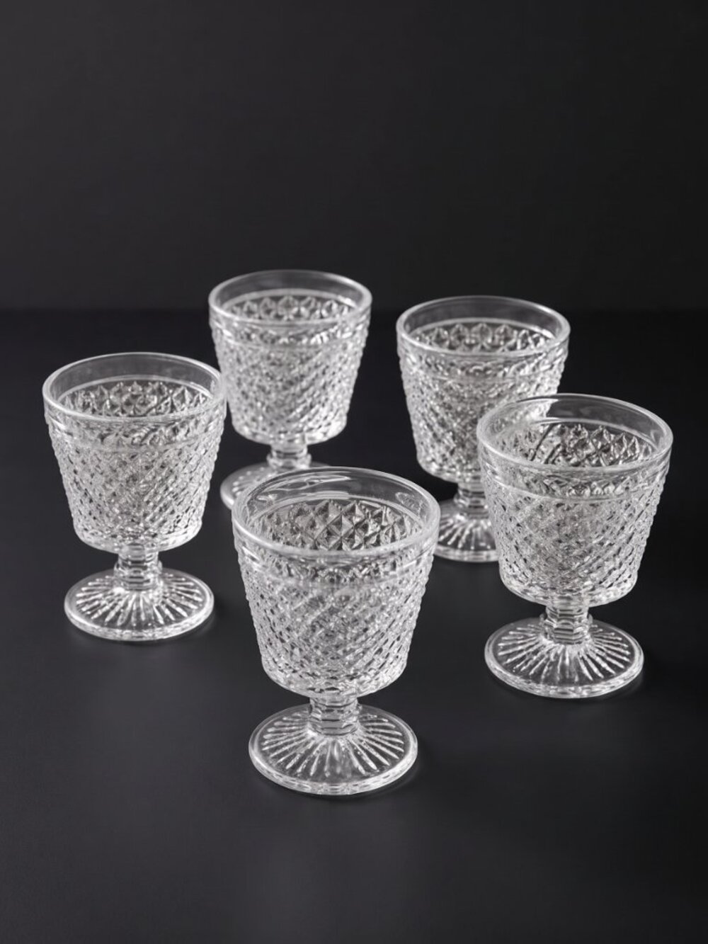 VTG Hazel Atlas Glass Dessert Goblets, Mid Century Circa 1950’s - 3.5"